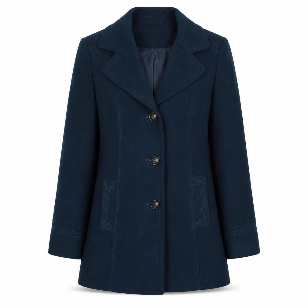 Womens UK Size 14 BHS Green Pea Coat