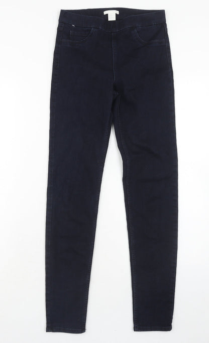 Womens UK Size 6 H&M Regular Fit Jegging Blue Jeans