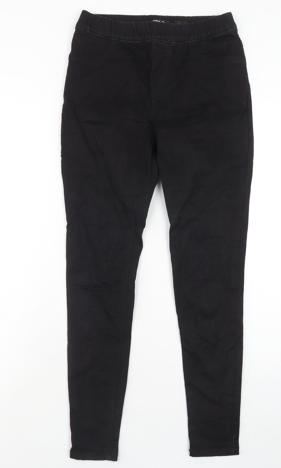 TU Womens Black Cotton Skinny Jeans Size 8 Regular