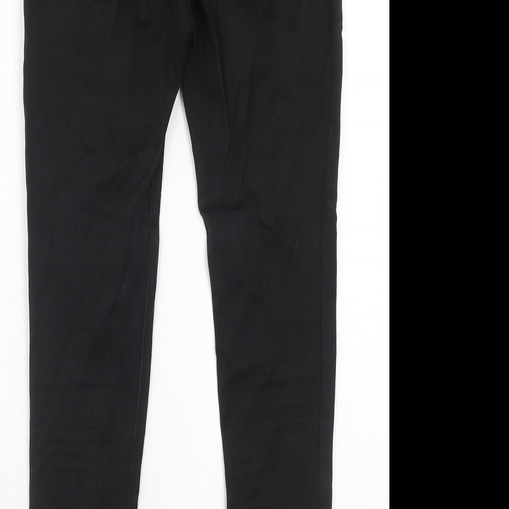 TU Womens Black Cotton Skinny Jeans Size 8 Regular