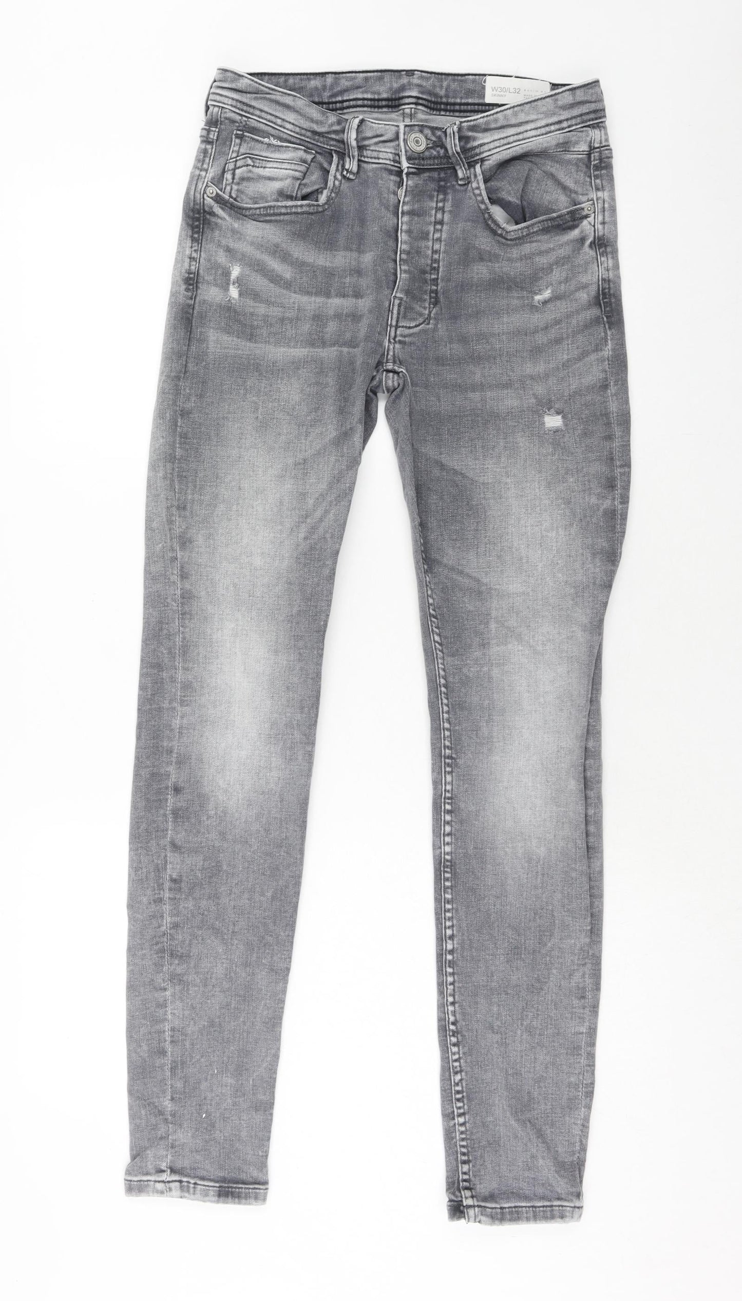 Denim & Co. Mens Red Cotton Skinny Jeans Size 30 in L32 in Regular Zip