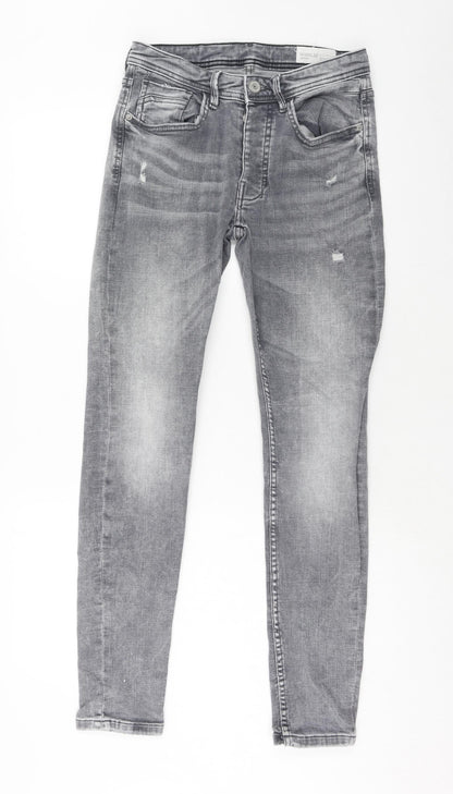 Denim & Co. Mens Red Cotton Skinny Jeans Size 30 in L32 in Regular Zip