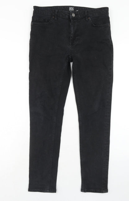 BDG Womens Black Cotton Straight Jeans Size 30 in L30 in Regular Zip