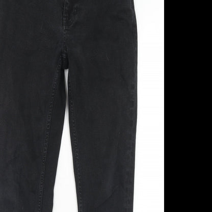 BDG Womens Black Cotton Straight Jeans Size 30 in L30 in Regular Zip