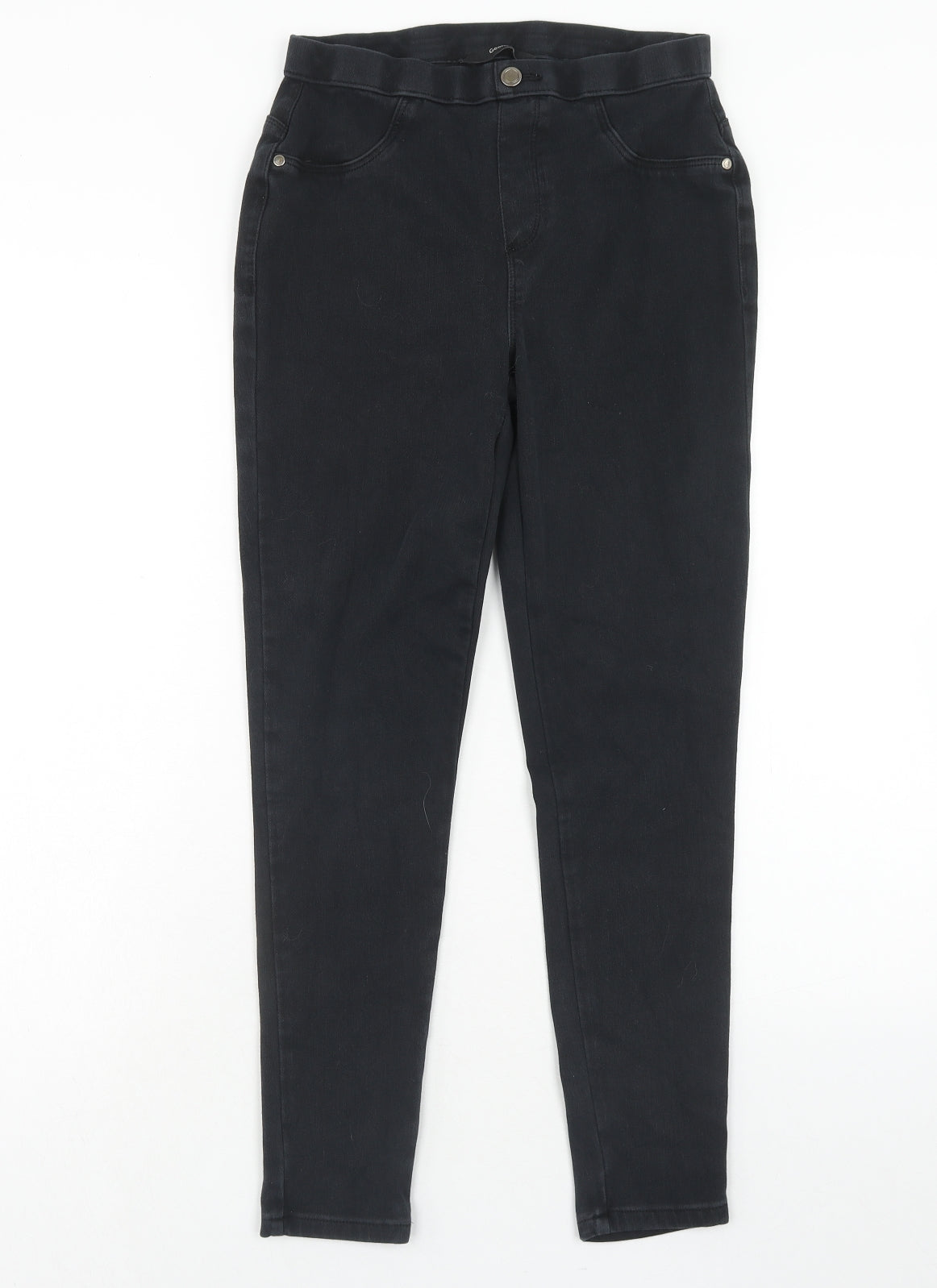 George Womens Black Cotton Skinny Jeans Size 8 Regular