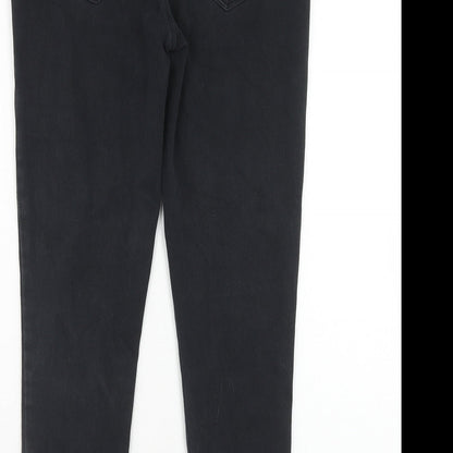 George Womens Black Cotton Skinny Jeans Size 8 Regular