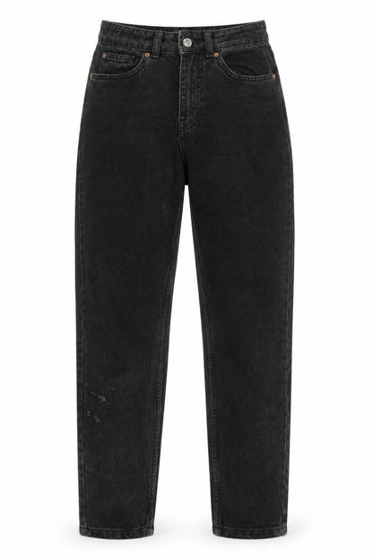 Womens UK Size 8 Denim & Co. Regular Fit Straight Black Jeans