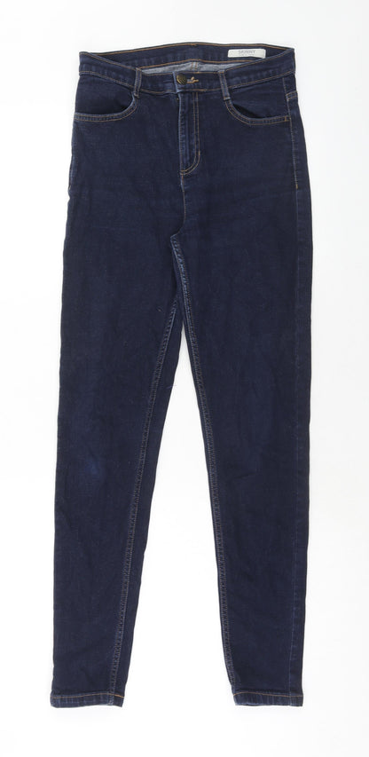 Womens UK Size 8 Marks and Spencer Regular Fit Skinny Blue Jeans