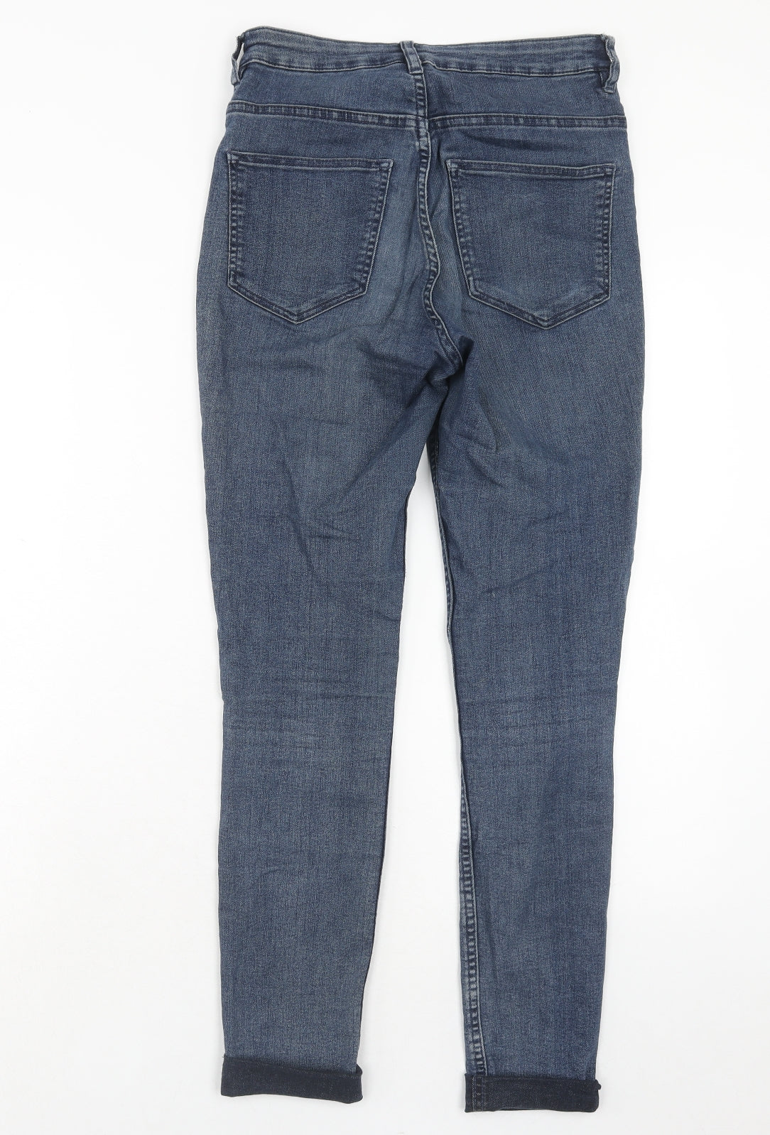 Womens UK Size 8 H&M Regular Fit Skinny Blue Jeans