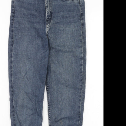 Womens UK Size 8 H&M Regular Fit Skinny Blue Jeans