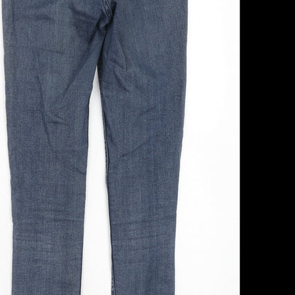 Womens UK Size 8 H&M Regular Fit Skinny Blue Jeans