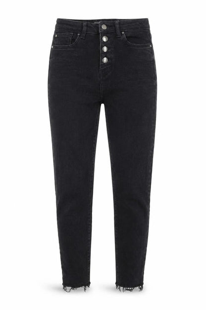 Womens UK Size 8 Denim & Co. Regular Fit Straight Black Jeans