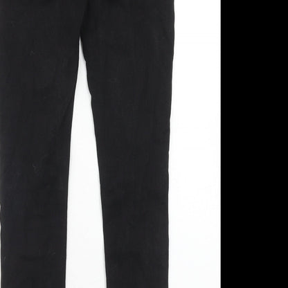Denim & Co. Womens Black Cotton Skinny Jeans Size 10 Regular Zip