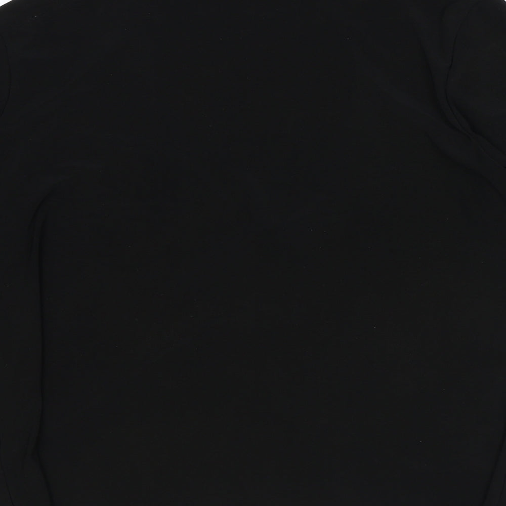 Essential Collection Womens Black Scoop Neck Polyester Cardigan Jumper Size 16 - Tie Front
