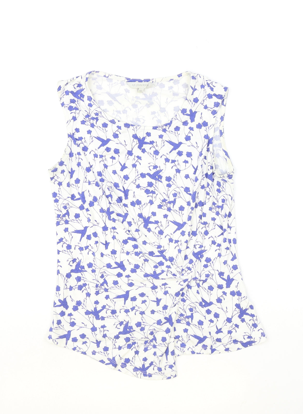 Womens UK Size 10 RJR.John Rocha Ivory Basic Tank