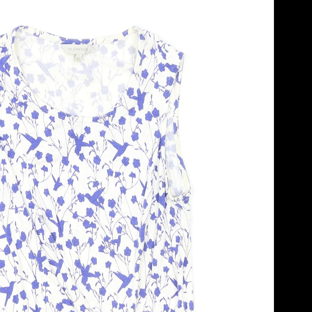 Womens UK Size 10 RJR.John Rocha Ivory Basic Tank