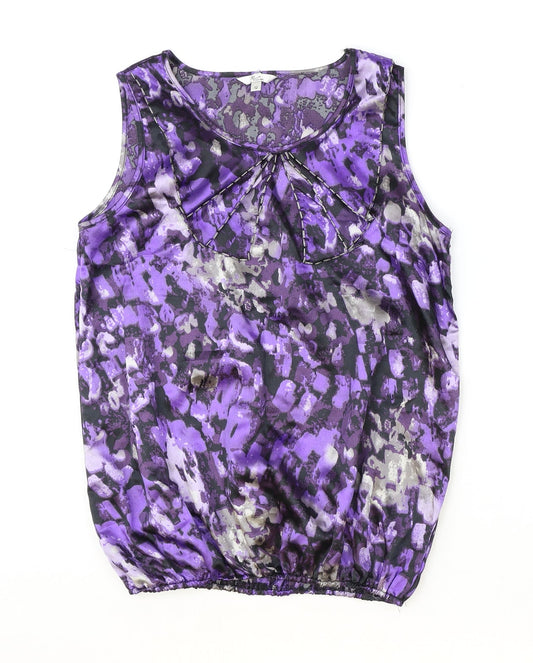 Womens UK Size 12 Klass Purple Basic Tank