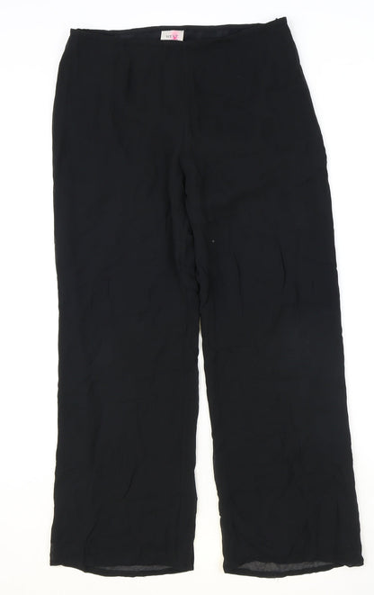Womens UK Size 10 NEXT Regular Fit  Black Trousers