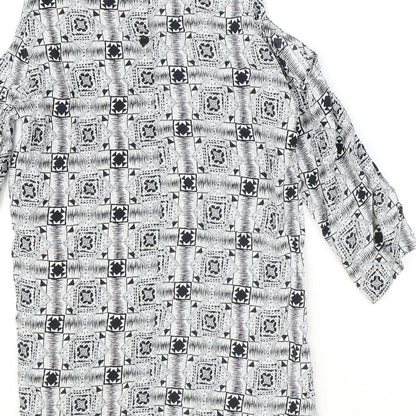 Womens UK Size S Staring at Stars Black Basic Blouse