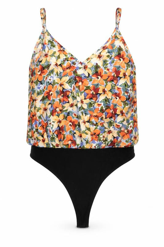 Womens UK Size L SheIn One-Piece Multicoloured Bodysuit