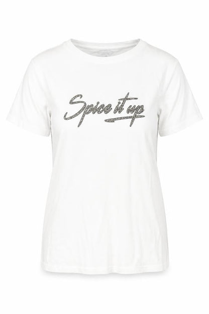 Womens UK Size 8 New Look Ivory Basic T-Shirt