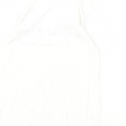 Womens UK Size 8 New Look Ivory Basic T-Shirt
