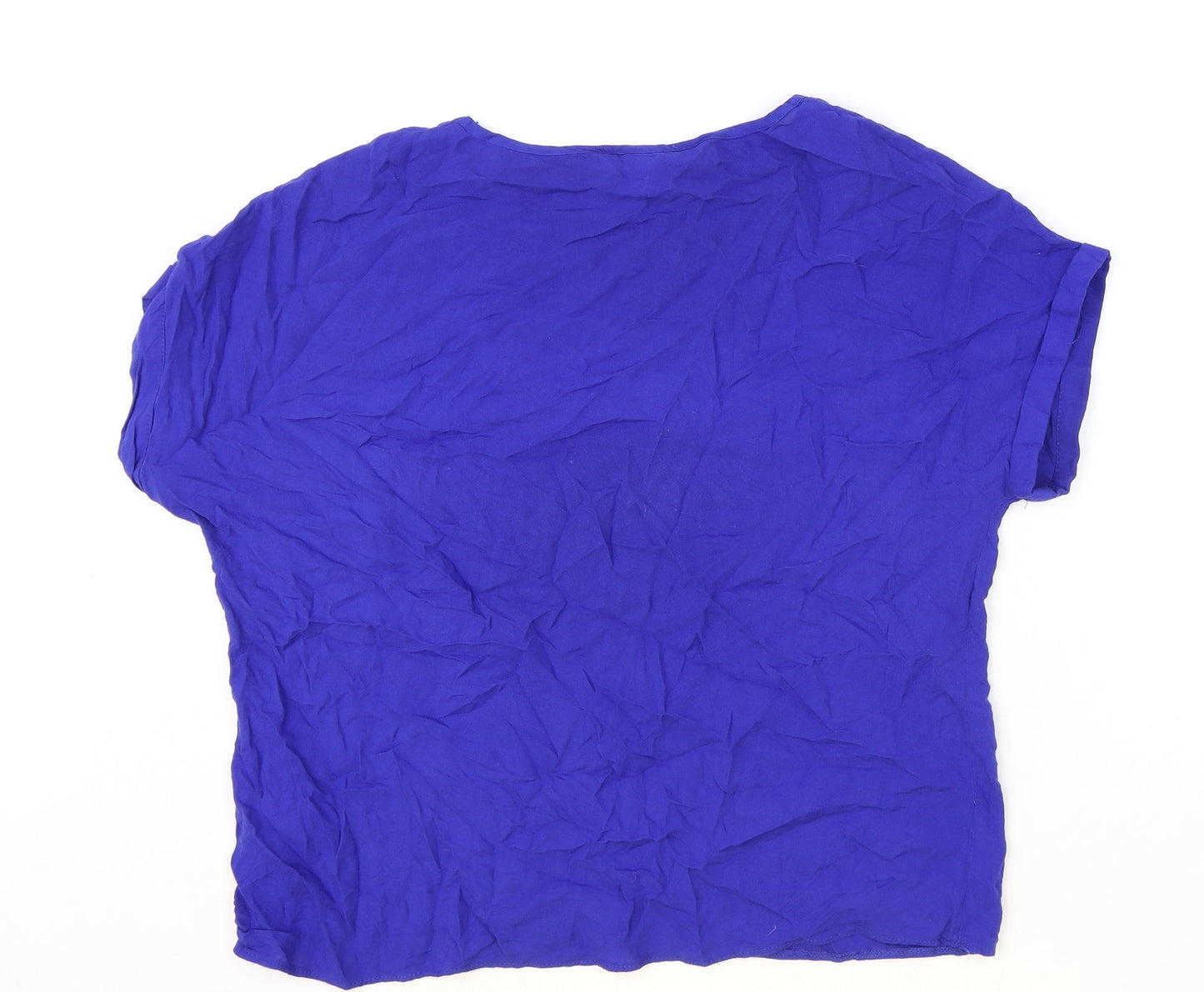 Womens UK Size 6 Atmosphere Blue Basic T-Shirt