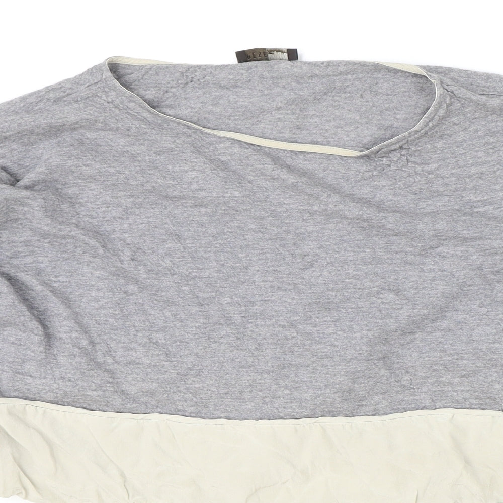 Peserico Womens Grey Wool Pullover Sweatshirt Size 18 Pullover