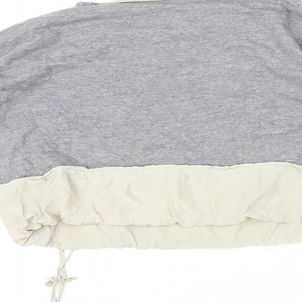 Peserico Womens Grey Wool Pullover Sweatshirt Size 18 Pullover