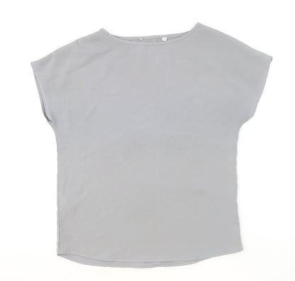 Womens UK Size 8 Preworn Green Basic T-Shirt
