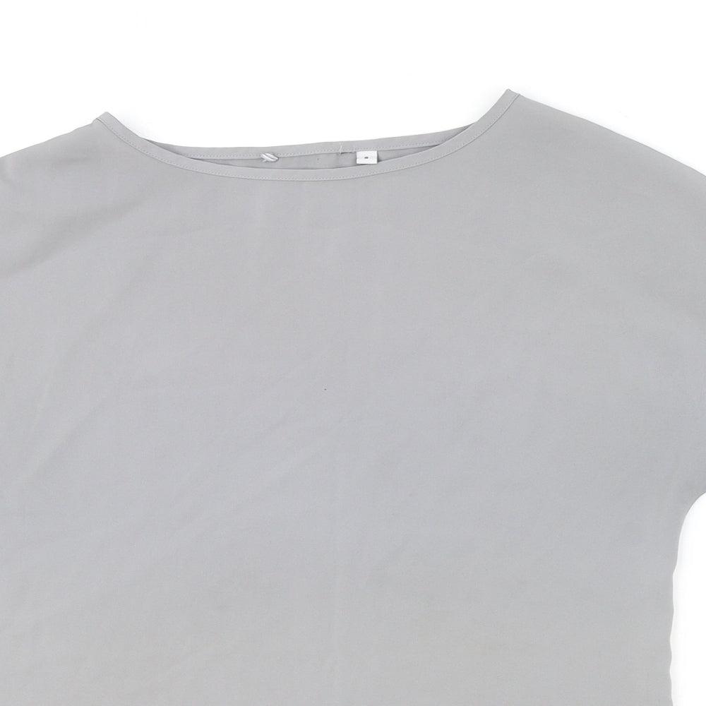 Womens UK Size 8 Preworn Green Basic T-Shirt