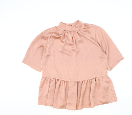 Womens UK Size 10 ASOS Pink Basic Blouse