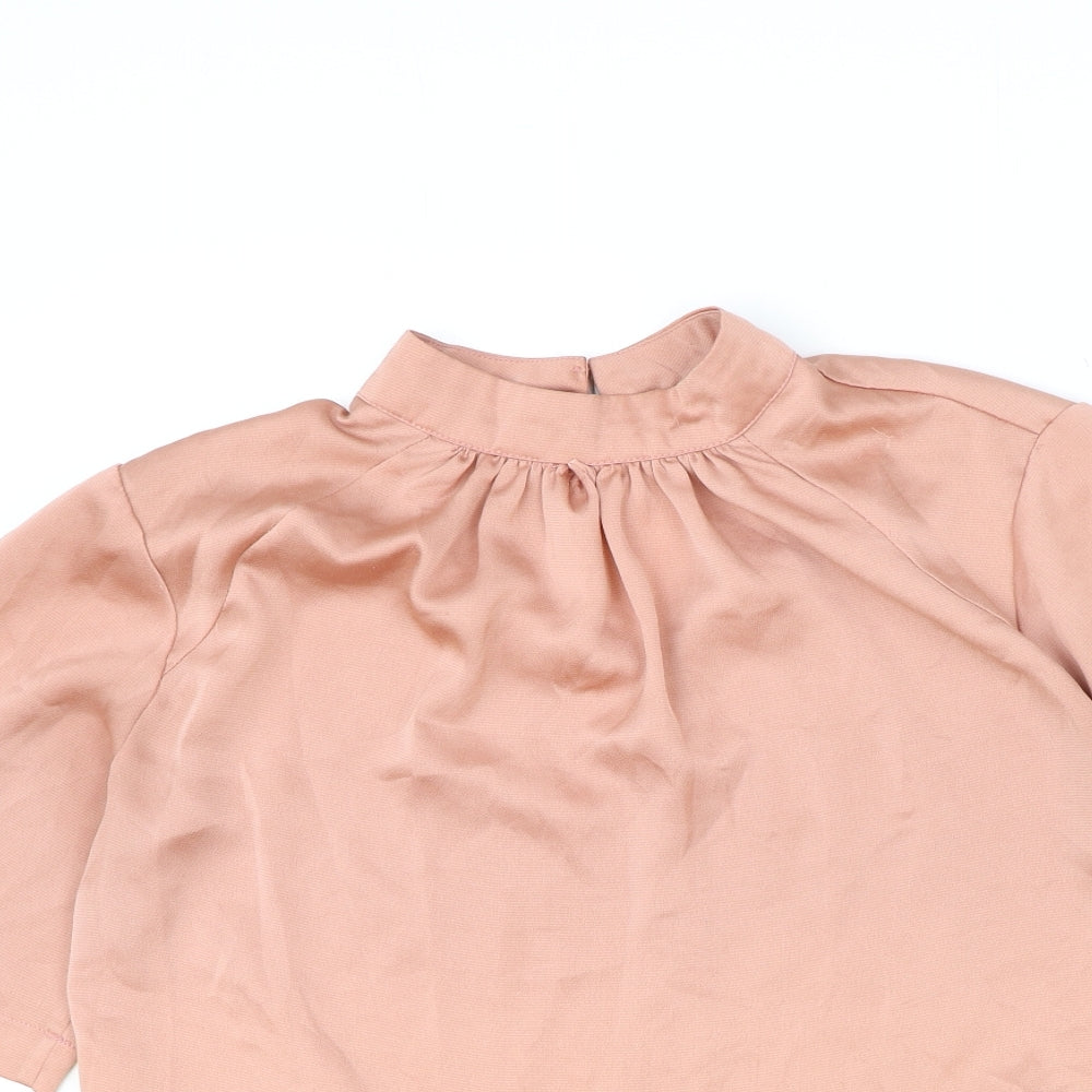 Womens UK Size 10 ASOS Pink Basic Blouse