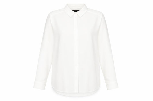 Womens UK Size 14 New Look Ivory Basic Button-Up