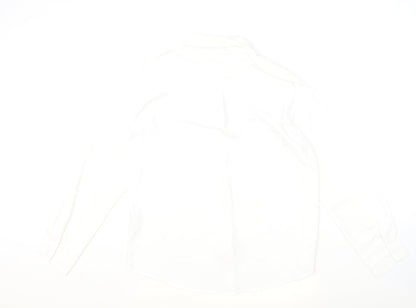 Womens UK Size 14 New Look Ivory Basic Button-Up