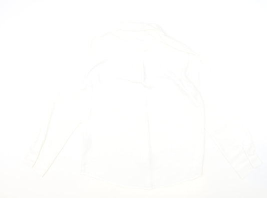 Womens UK Size 14 New Look Ivory Basic Button-Up