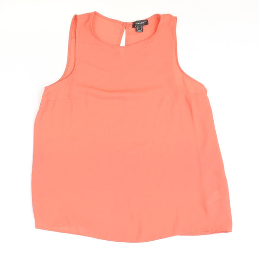 Primark Womens Pink Polyester Tunic Tank Size 14 Boat Neck