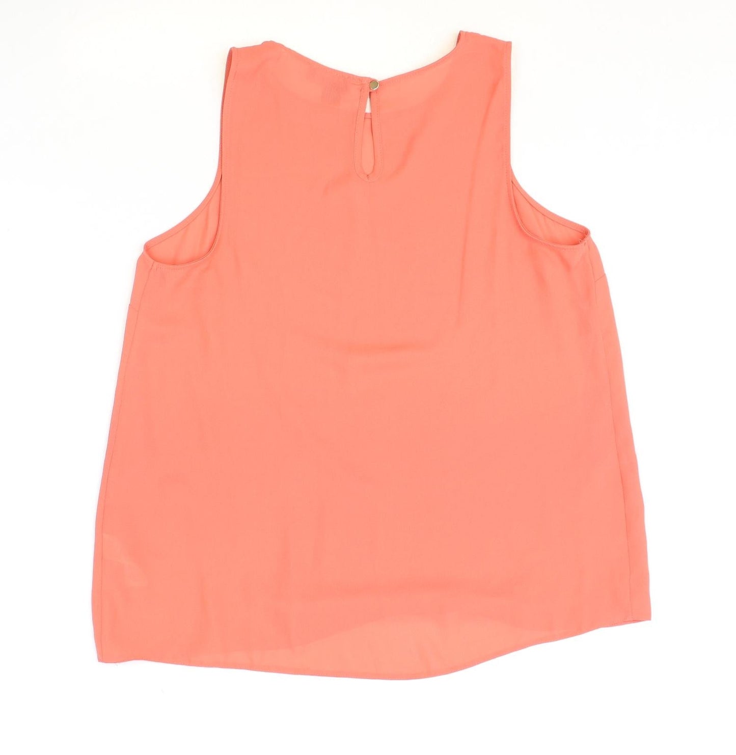 Primark Womens Pink Polyester Tunic Tank Size 14 Boat Neck