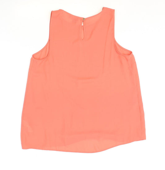 Primark Womens Pink Polyester Tunic Tank Size 14 Boat Neck