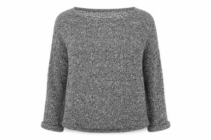 Womens UK Size M Sparkle & Fade Grey Pullover Jumper