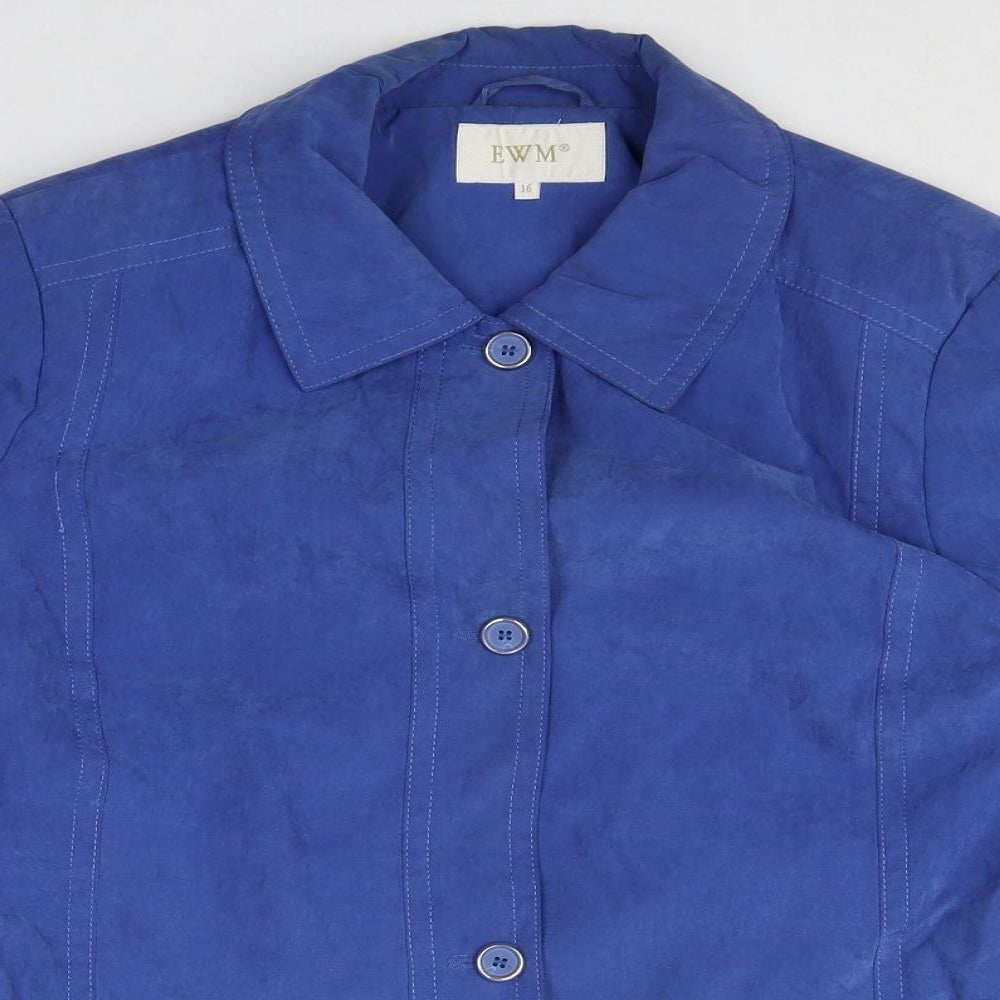 Womens UK Size 16 EWM Blue Jacket