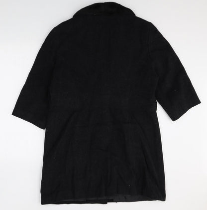 Womens UK Size 16 Preworn Black Pea Coat