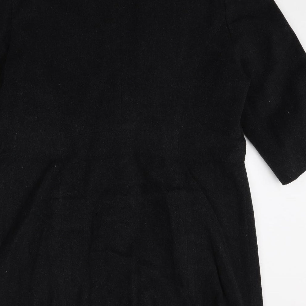 Womens UK Size 16 Preworn Black Pea Coat