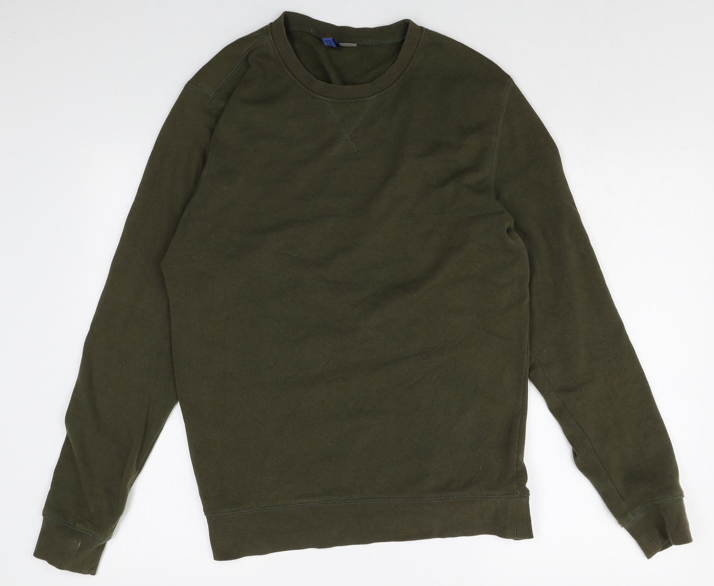 Divided Womens Green Cotton Pullover Sweatshirt Size M Pullover