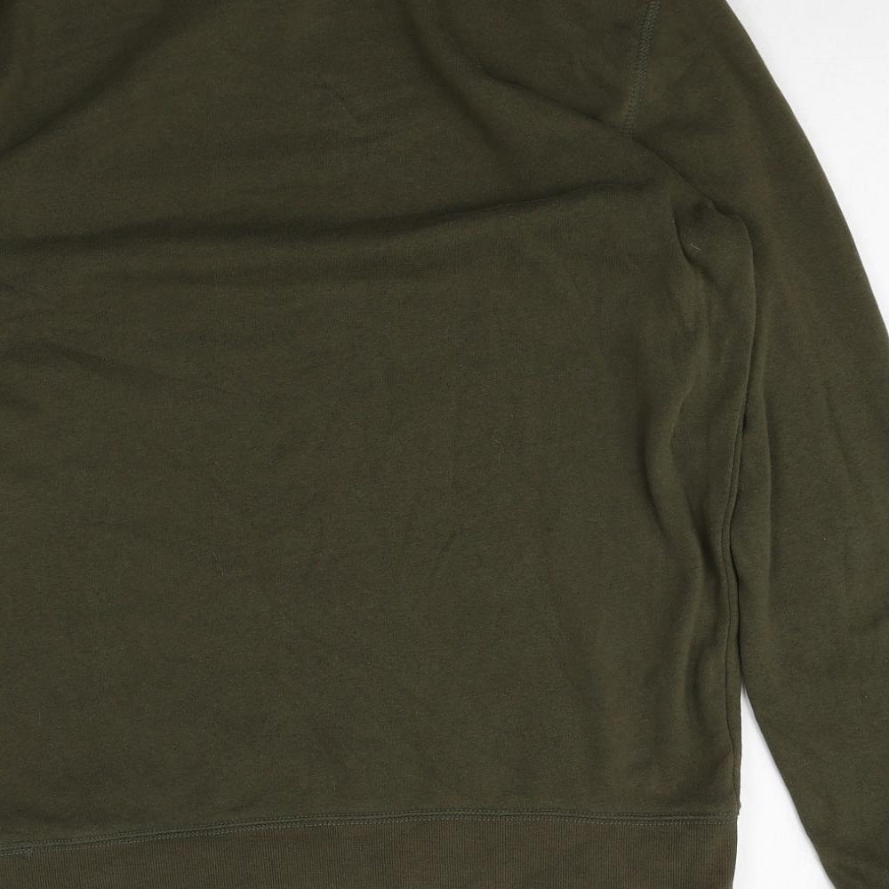 Divided Womens Green Cotton Pullover Sweatshirt Size M Pullover