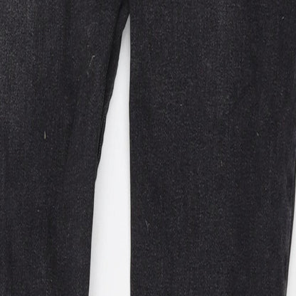 Crosshatch Mens Black Cotton Skinny Jeans Size 32 in Regular Zip