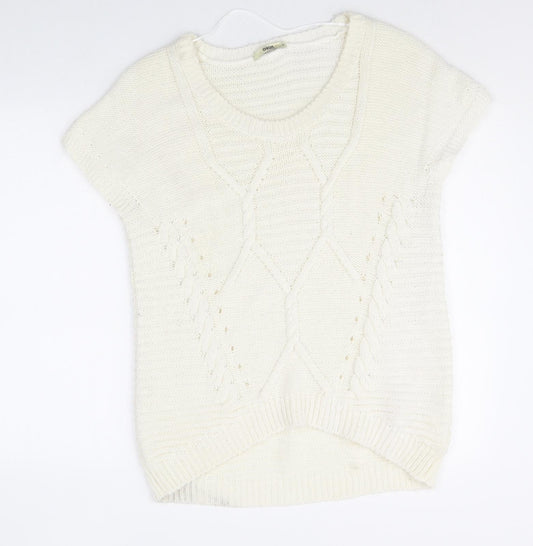 Womens UK Size M Oasis White Pullover Jumper