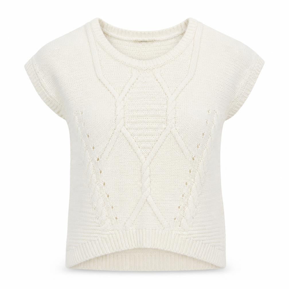 Womens UK Size M Oasis White Pullover Jumper
