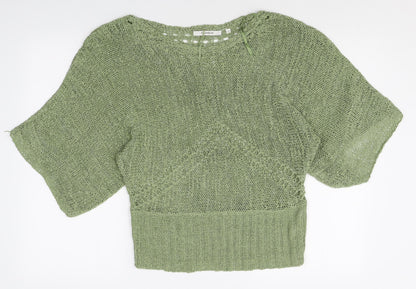 Womens UK Size L Paraphrase Green Pullover Jumper