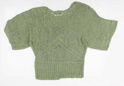 Womens UK Size L Paraphrase Green Pullover Jumper